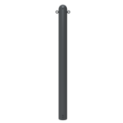 Ornamental bollard | steel tube � 102 mm | stationary, for casting in concrete with ground anchor, total length approx. 1300 mm | with 2 eyelets
